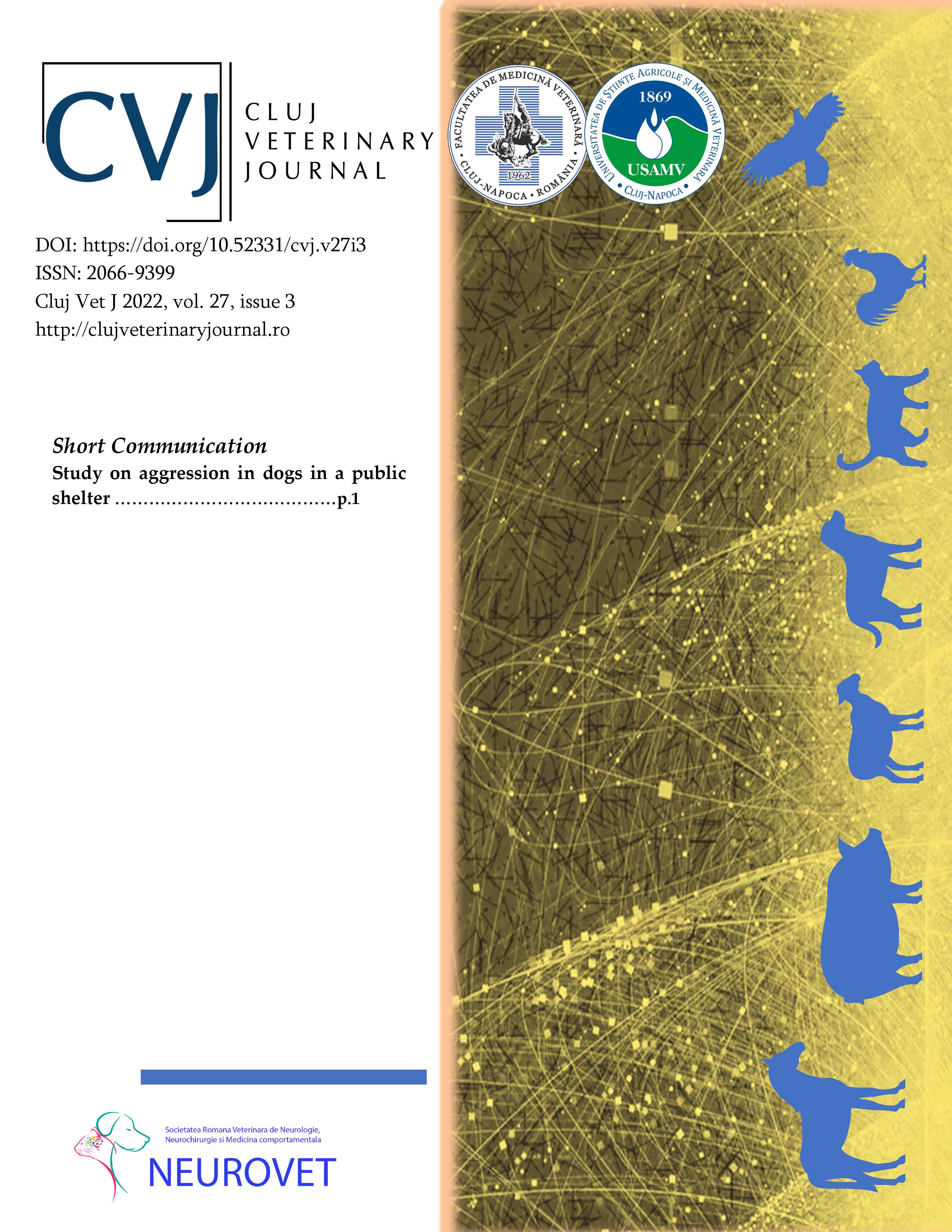 					View Vol. 27 No. 3 (2022): Cluj Veterinary Journal 27/3
				
